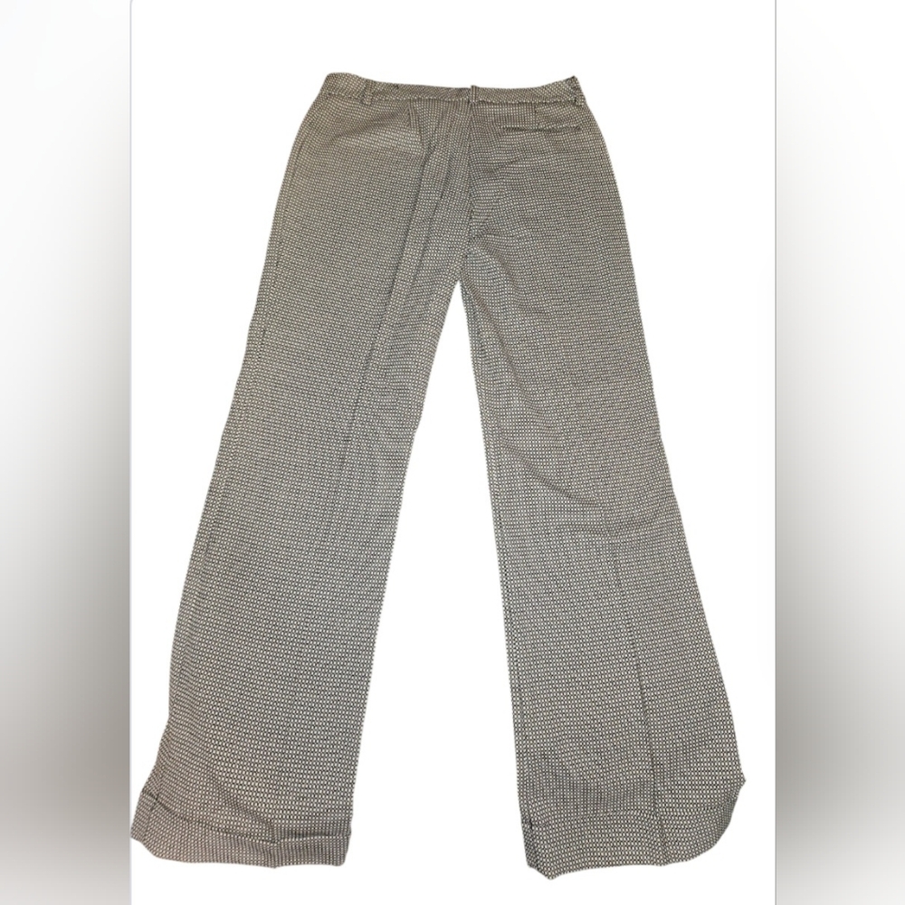Express Stretch Dots Work Pants Black & White Size 3/4